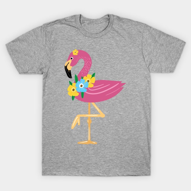 Awesome Floral Flamingo Queen Merch T-shirt and Accessories - ladies gift ideas T-Shirt by MIRgallery